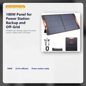 foldable solar panel for backup power station charging hero image