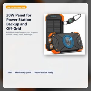 foldable solar panel for backup power station charging hero image