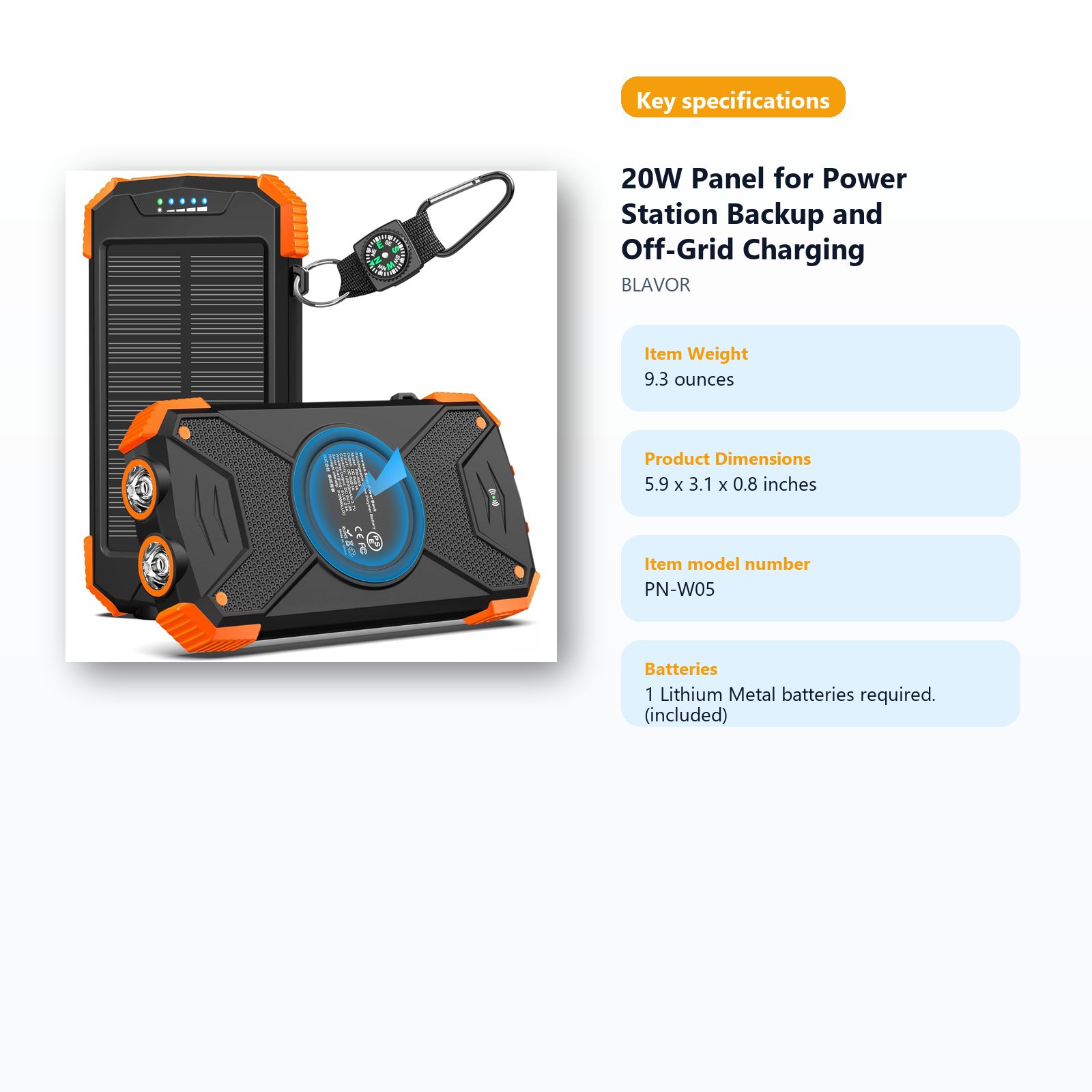 foldable solar panel for backup power station charging specifications guide