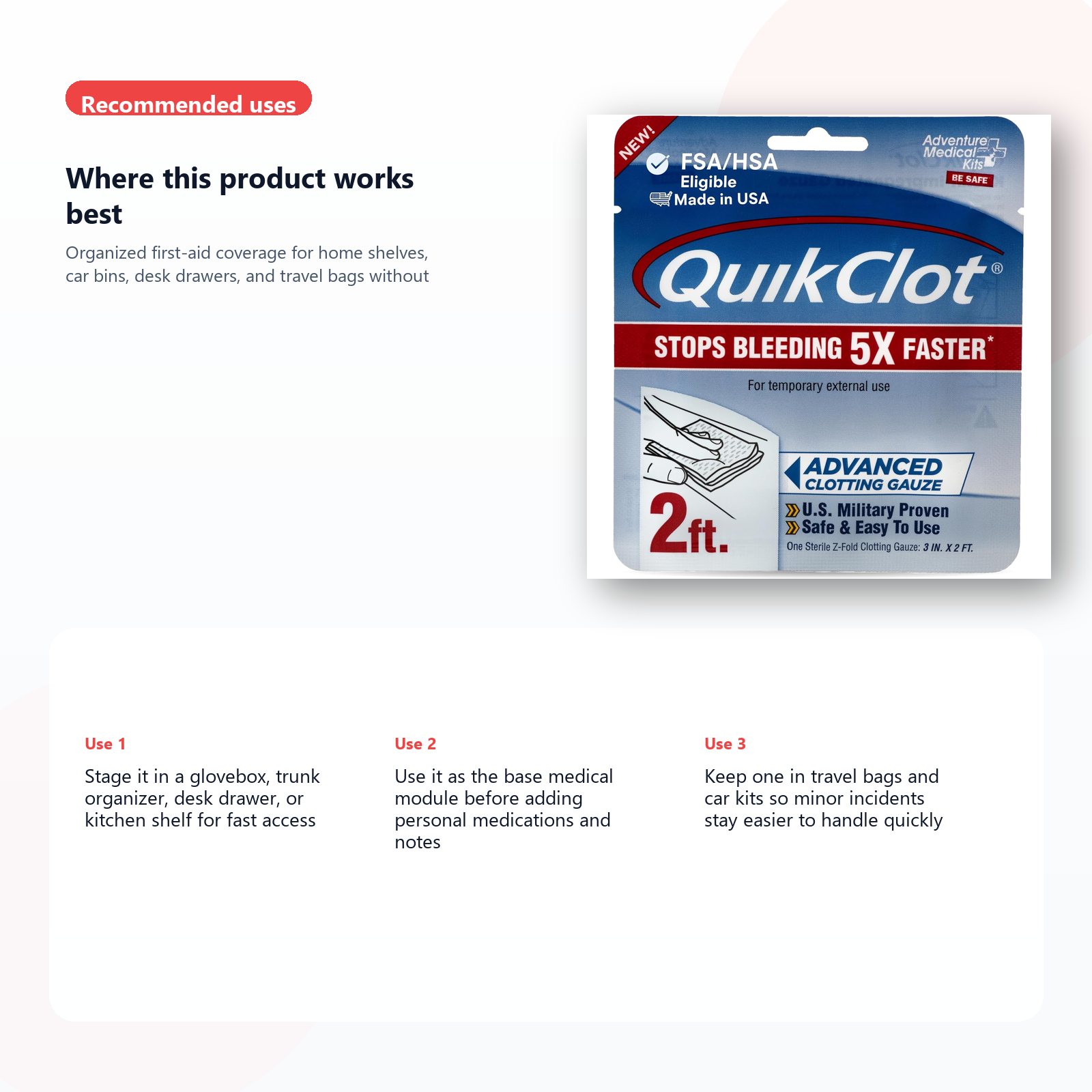 compact first aid kit for home car and travel use use case guide