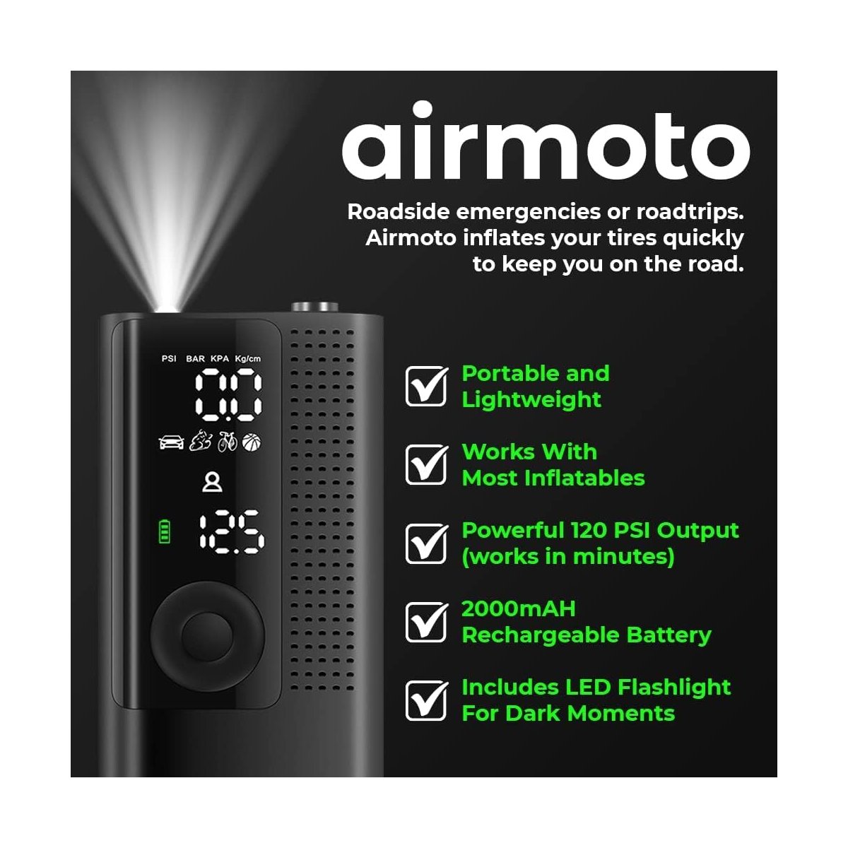 Airmoto emergency gear complete kit contents overview