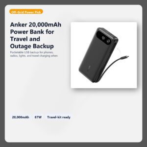 portable power bank for travel and blackout charging backup hero image