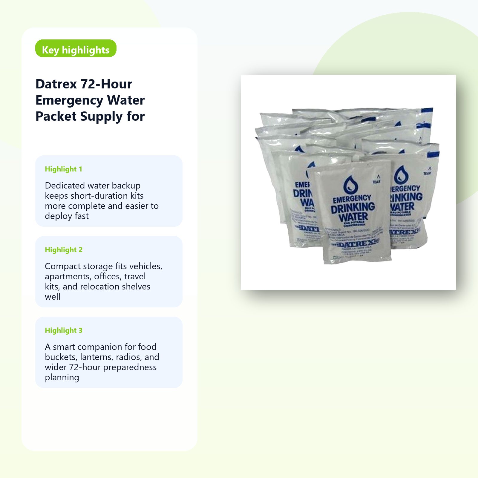 portable water backup for 72 hour readiness kits detail panel