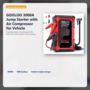 vehicle jump starter for roadside backup and emergency kits hero image