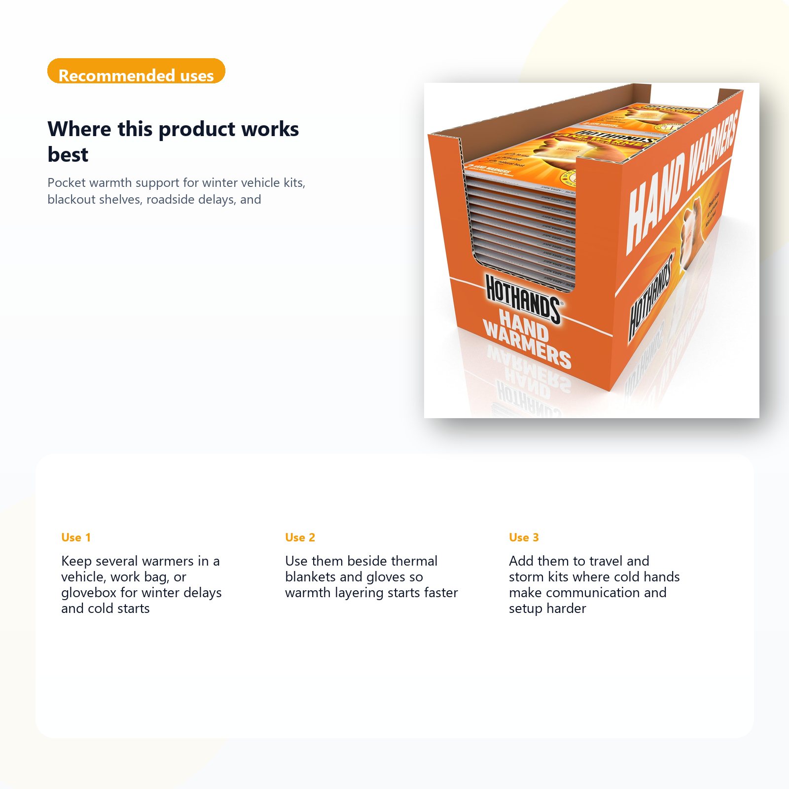 hand warmers for winter vehicle kits and blackout backup use case guide