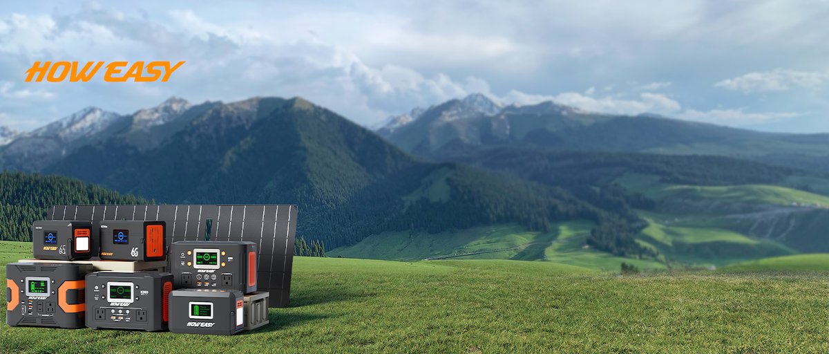 HOWEASY Portable Power Station product features and emergency use scenario - Blackout & Off-Grid Backup