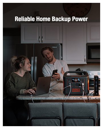 Jackery Portable Power Station compact storage and deployment example - Blackout & Off-Grid Backup