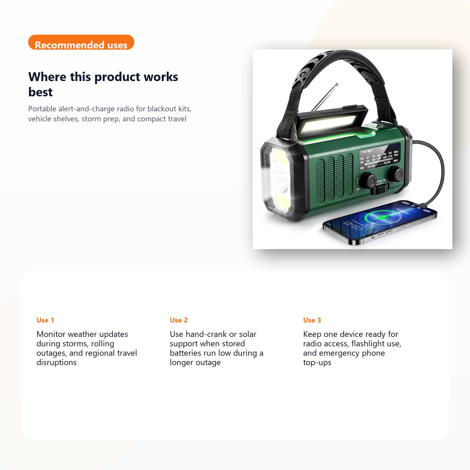 hand crank solar emergency radio for blackout and storm readiness use case guide
