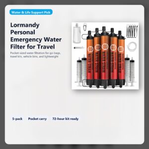 personal emergency water filter for travel and 72 hour kits hero image