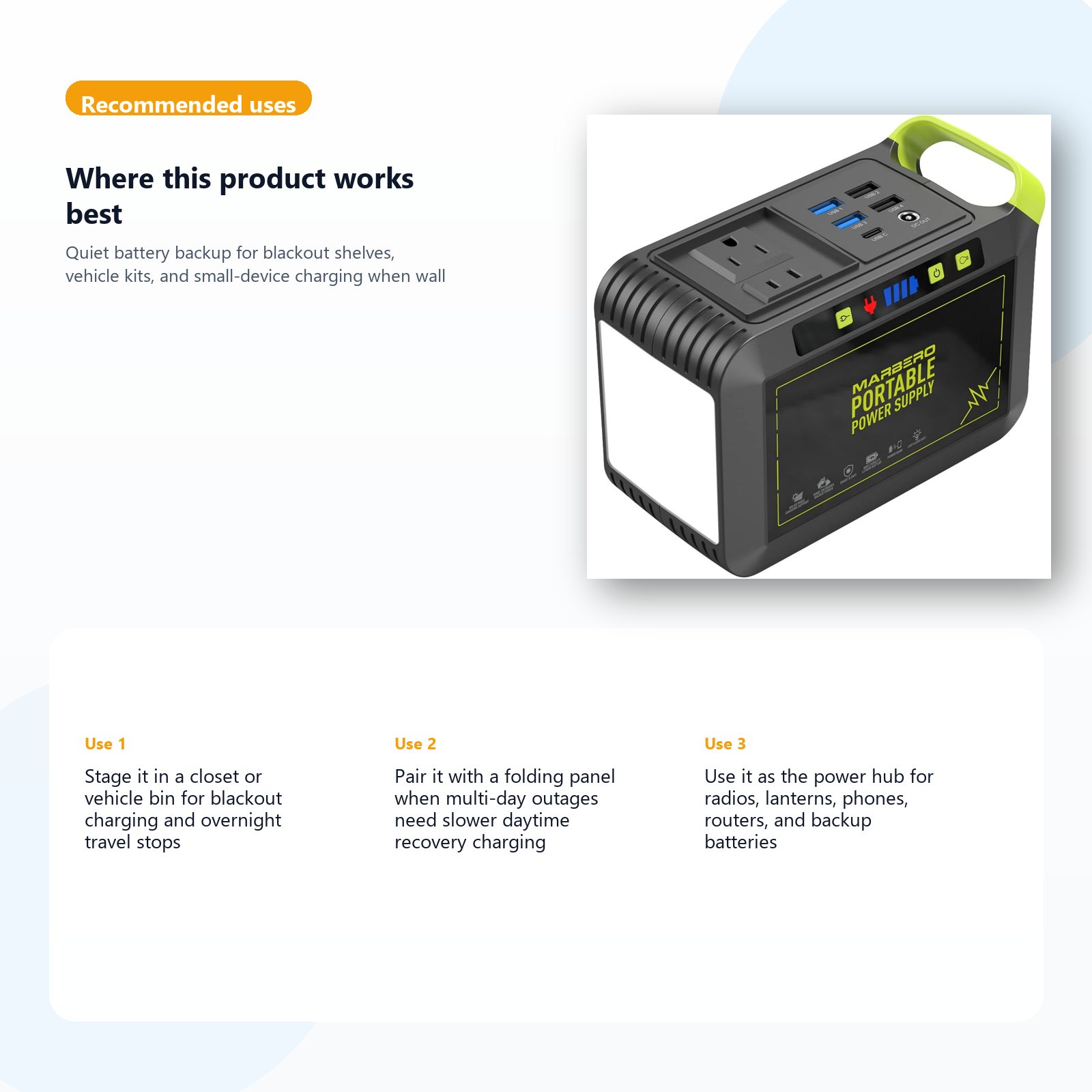 portable power station for blackout backup and vehicle readiness use case guide