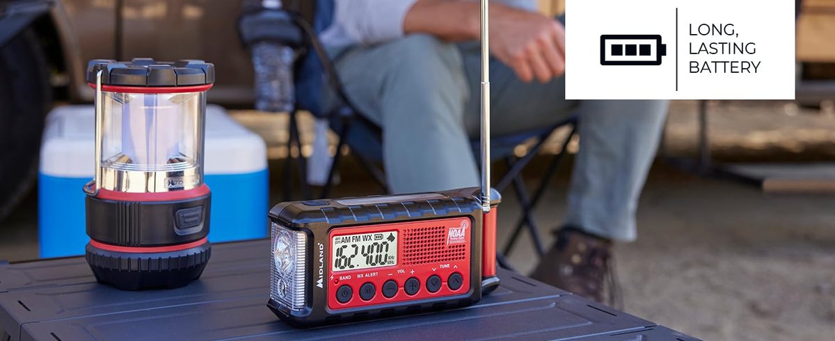 Midland Emergency Radio included components and kit contents - Storm & Disaster Alerts