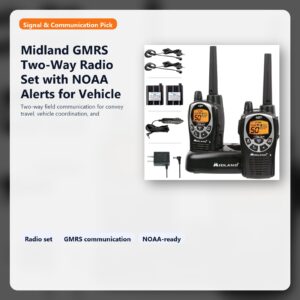gmrs radio set for vehicle coordination and field communication hero image