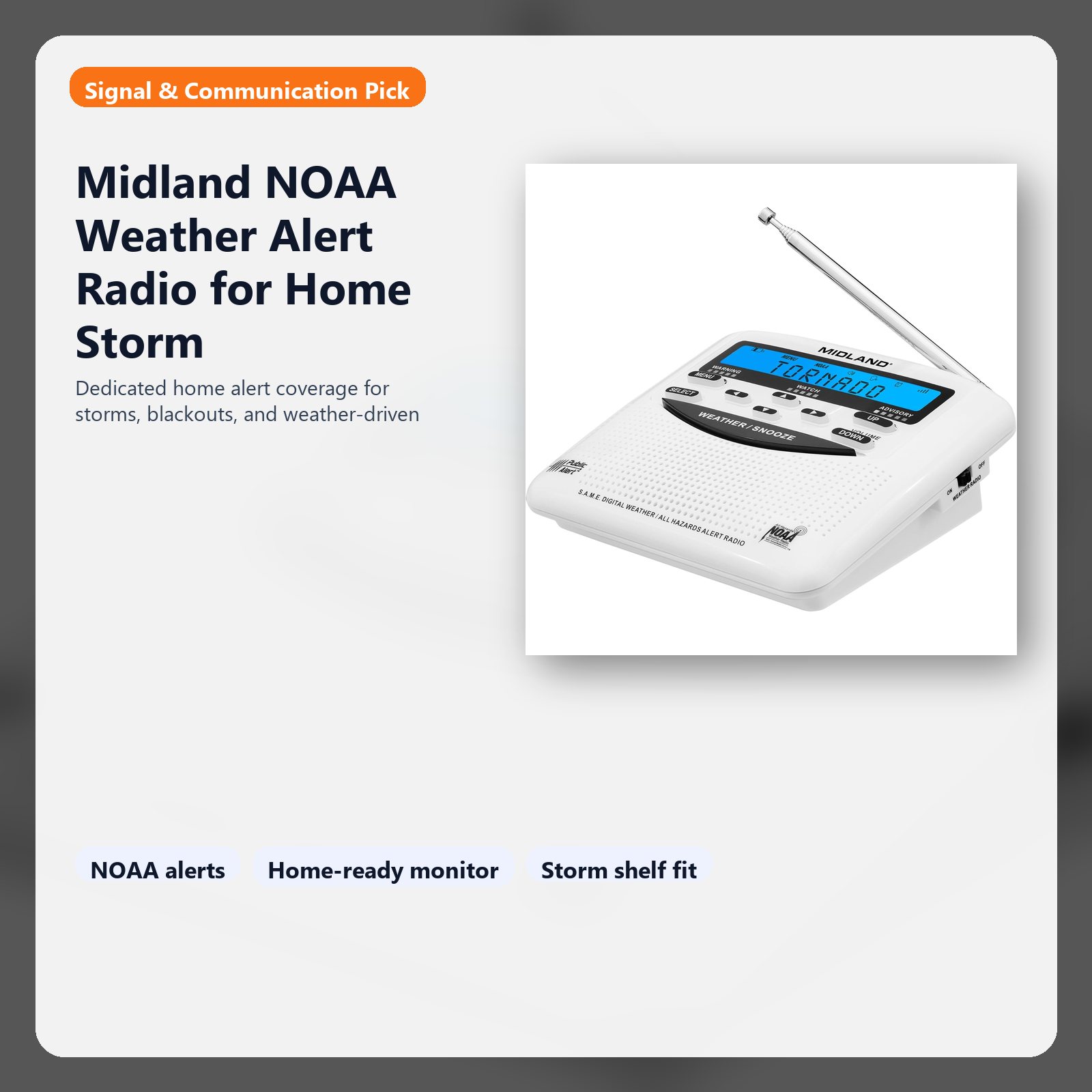 noaa weather alert radio for home storm monitoring hero
