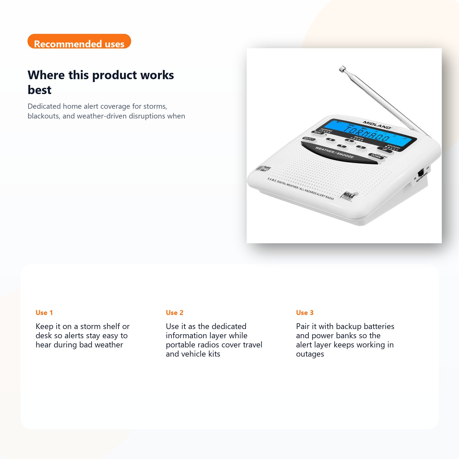 noaa weather alert radio for home storm monitoring use case guide