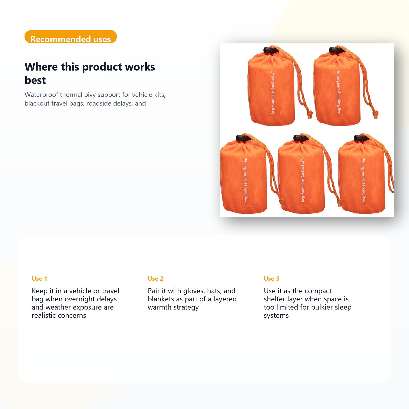 thermal emergency bivy sack for vehicle and go bag shelter layers use case guide