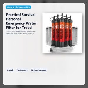 personal emergency water filter for travel and 72 hour kits hero image