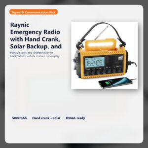 hand crank solar emergency radio for blackout and storm readiness hero image