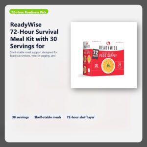 72 hour survival meal kit with 30 servings for home and vehicle readiness hero image