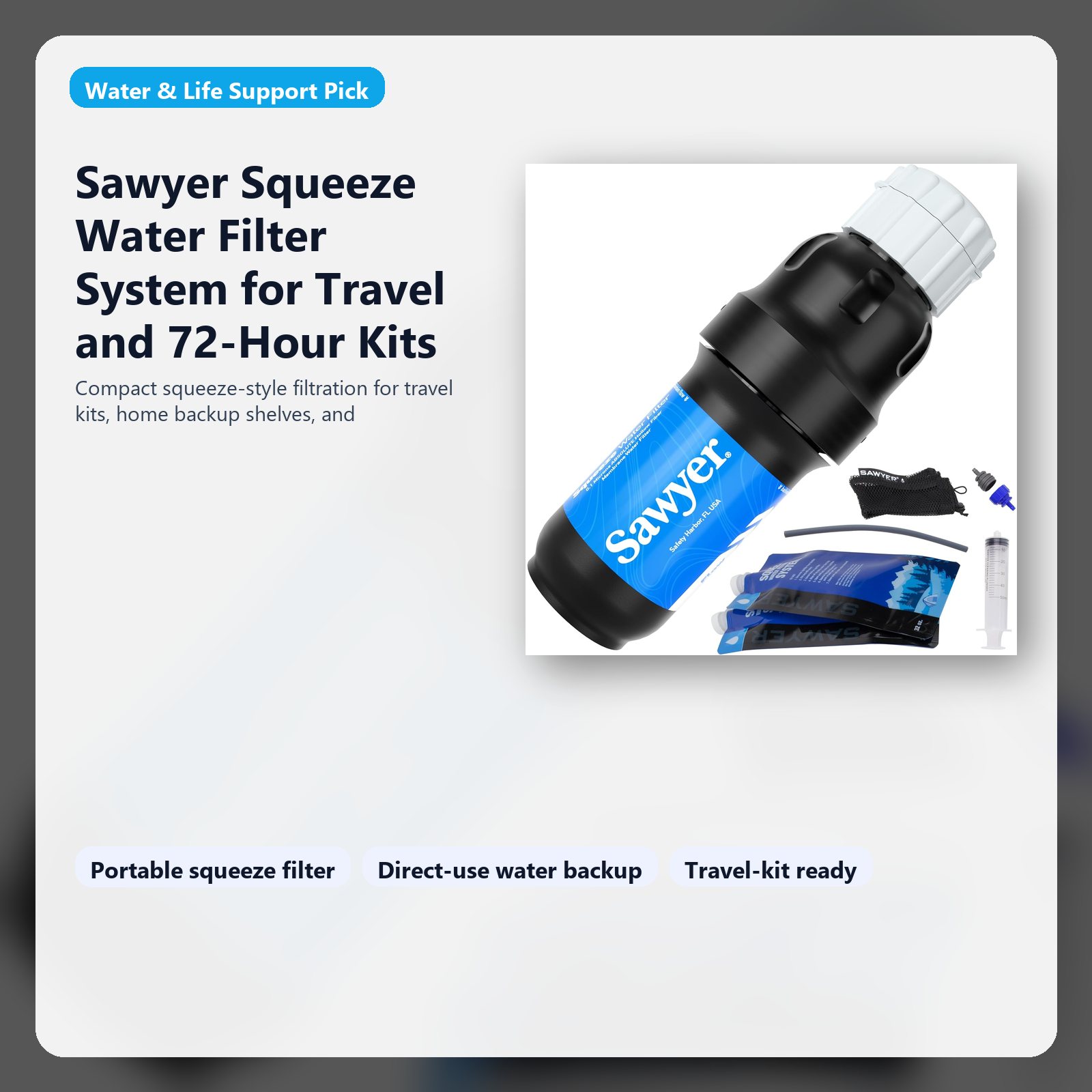 portable squeeze water filter for travel and backup water planning hero