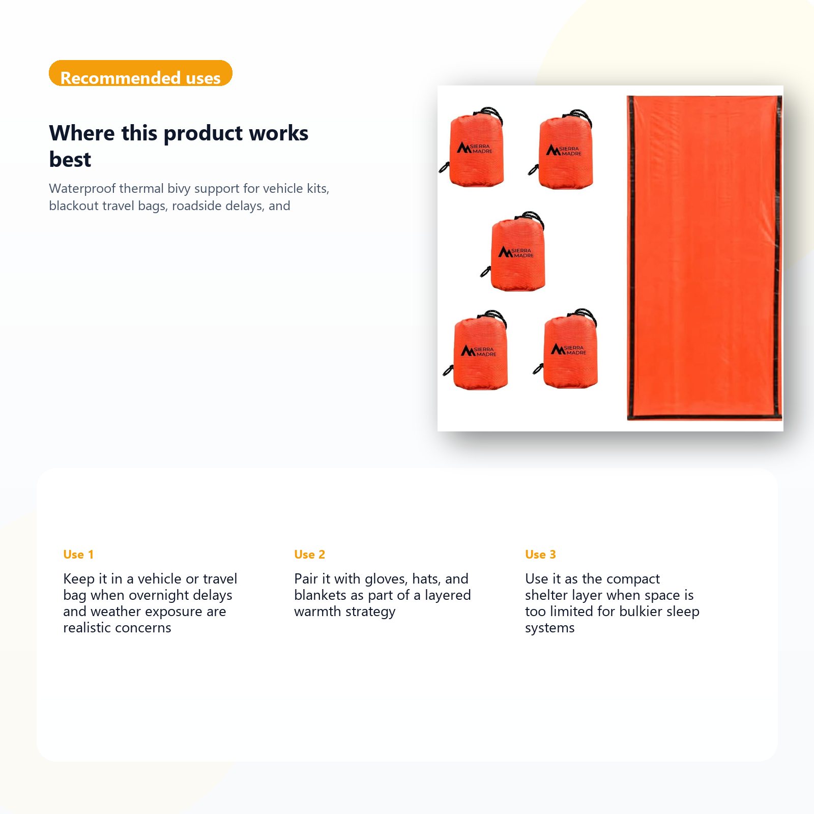 thermal emergency bivy sack for vehicle and go bag shelter layers use case guide