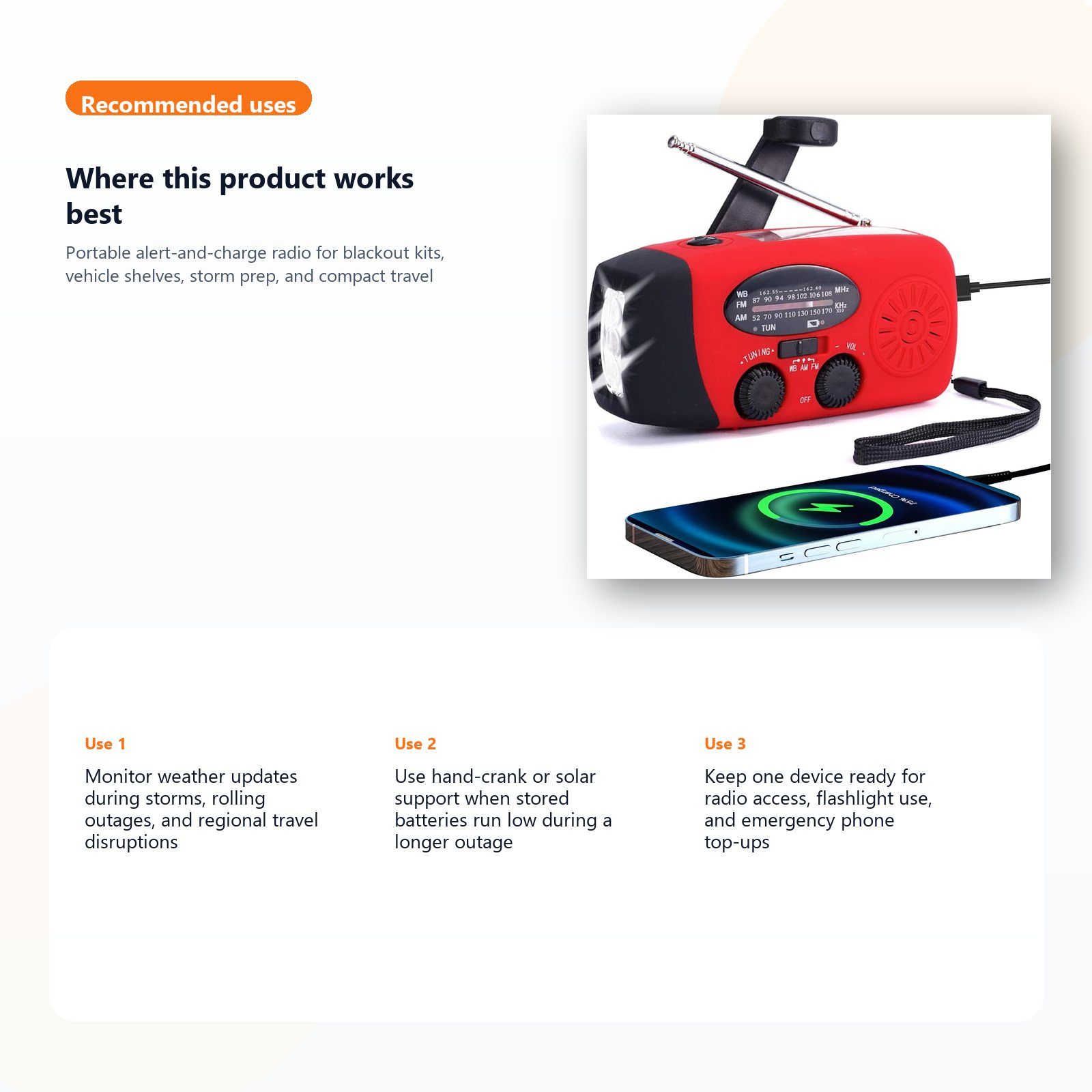 hand crank solar emergency radio for blackout and storm readiness use case guide