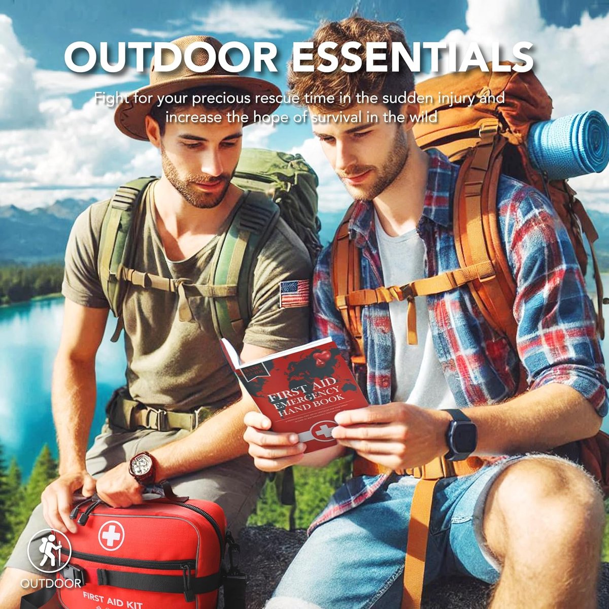 THRIAID First Aid Kit emergency preparedness use in field conditions - Home, Car & Go-Bag Use