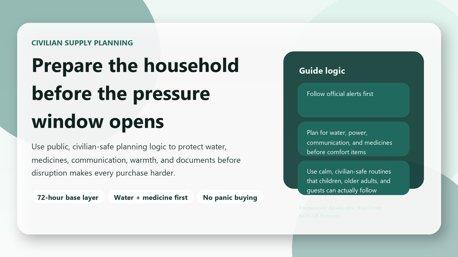 civilian supply plan before war or regional conflict disrupts daily life hero image