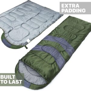 MalloMe 3-Season Waterproof Sleeping Bag - Lightweight & Compact