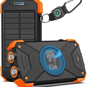 Hiluckey 25000mAh Solar Power Bank | Fast USB-C Portable Charger