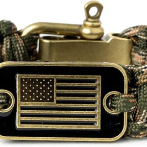 Hero Company Camo Paracord Bracelet - Tactical Survival with Buckle