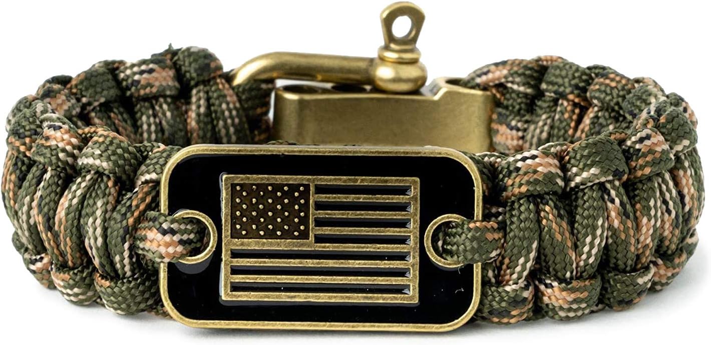 Hero Company Camo Paracord Bracelet - Tactical Survival with Buckle