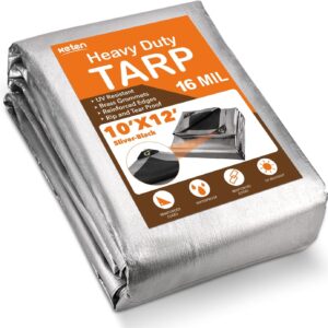 Heavy-Duty Waterproof Tarp 10x12ft