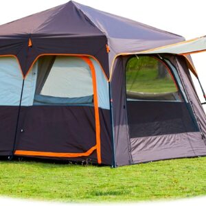 6-Person Cabin Tent with Room Divider