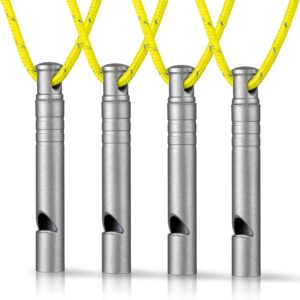 120dB Titanium Emergency Whistle (3-Pack)