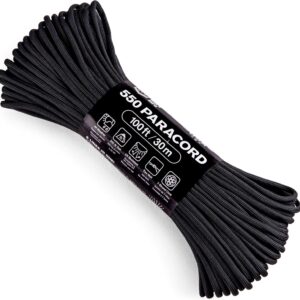 SDS Tactical Paracord Survival Bracelet with Stainless Steel Shackle, Fire Starter & Compass